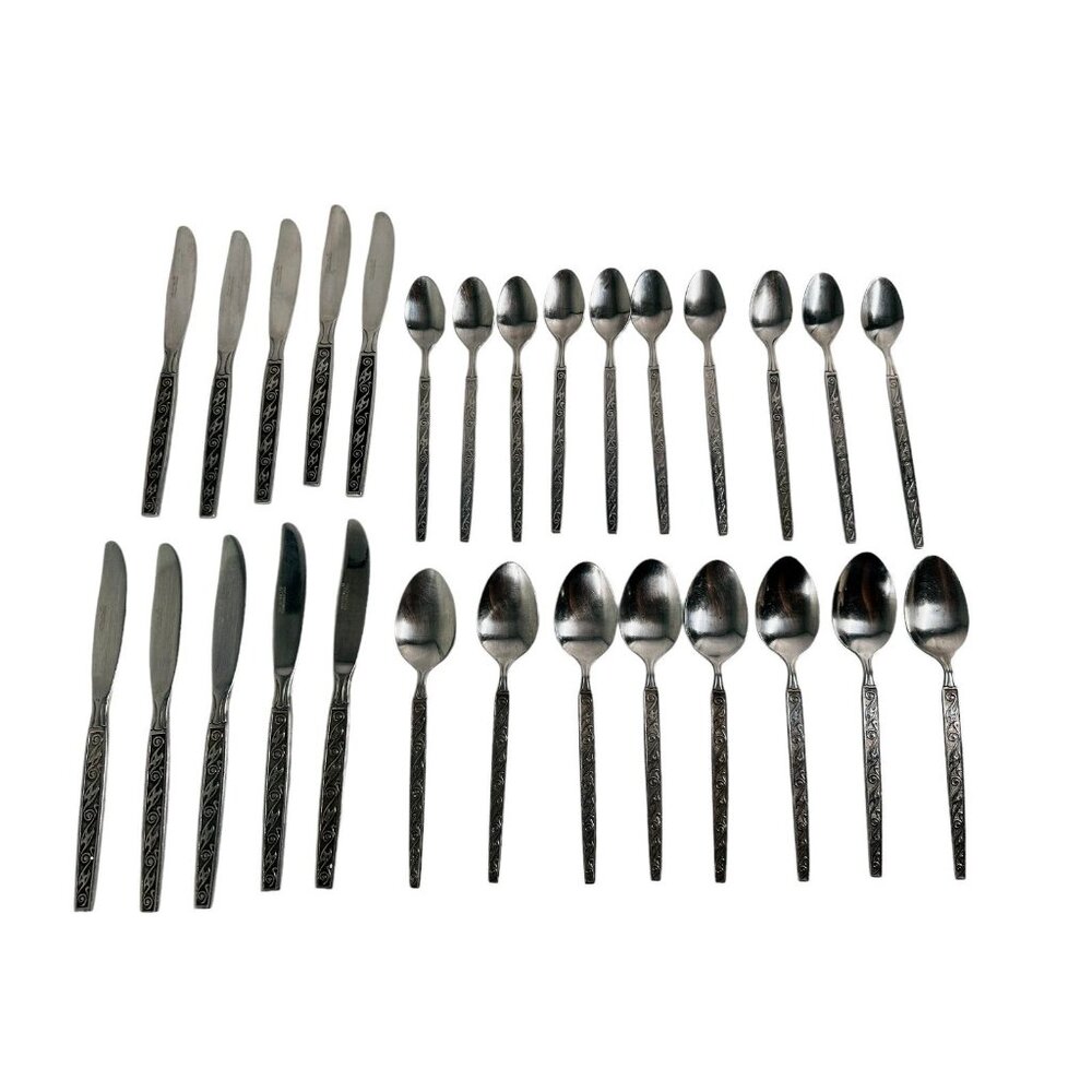 Oxford Hall PALTO ALTO Mix of Knives and Spoons Lot of 28